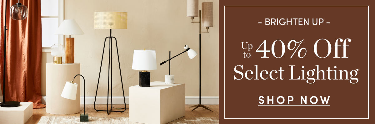 Up to 40 Percent Off Select Lighting