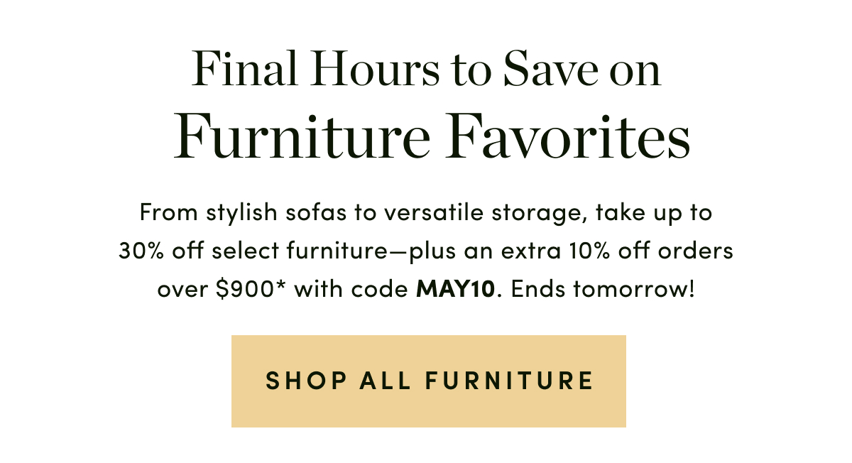 Up to 30 Percent Off Furniture