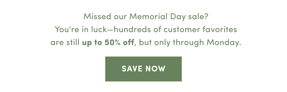Up to 50 Percent Off Select Favorites