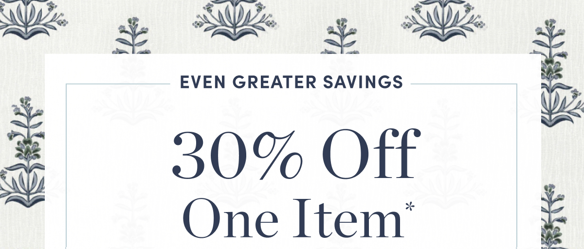 25 Percent Off One Item