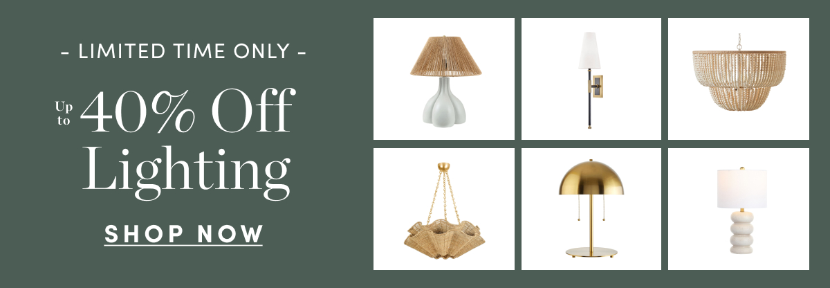 Up to 40 Percent Off Lighting